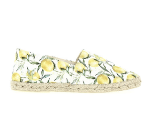 Lemon Print Espadrilles